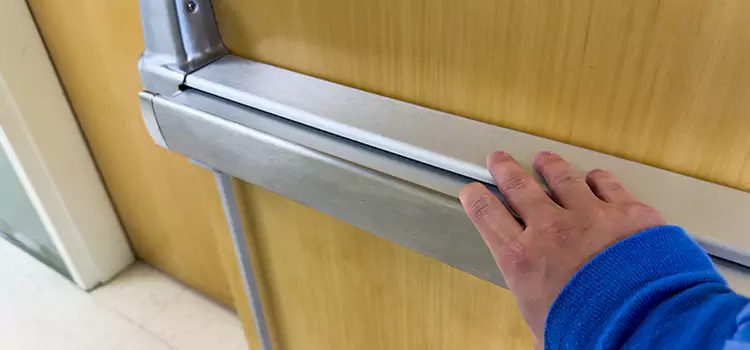 Installing a Push Bar on a Door Seabrook